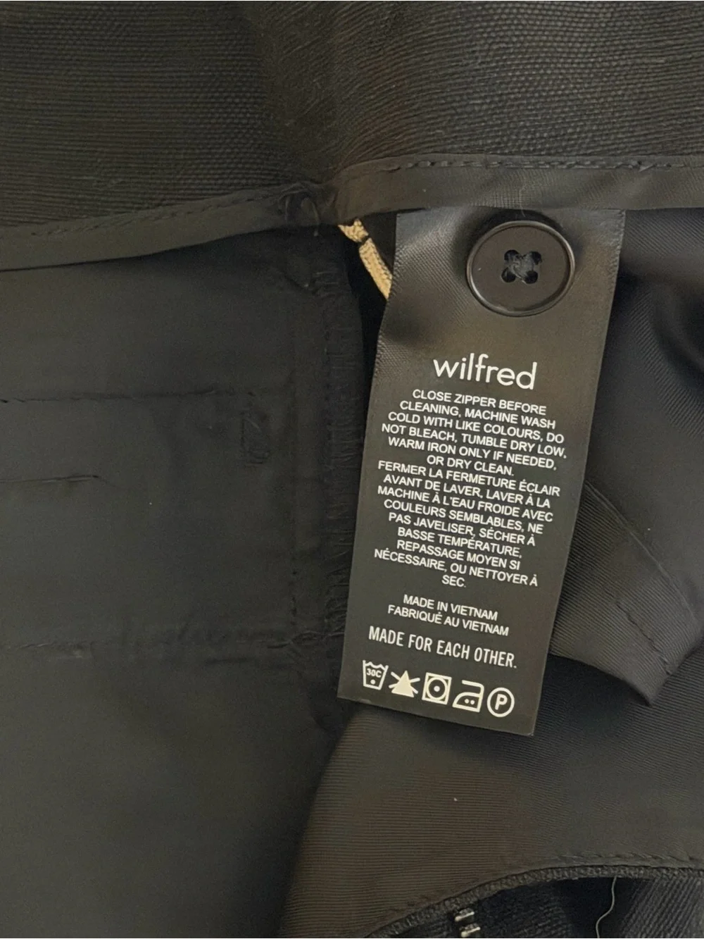 Wilfred Black Effortless Pants | Linen Pants size 4